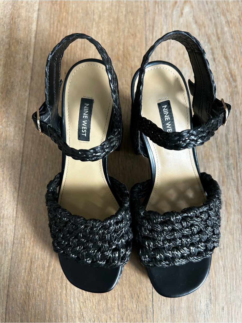 Nine West Woven Platform Block Heel - Picture 2 of 4